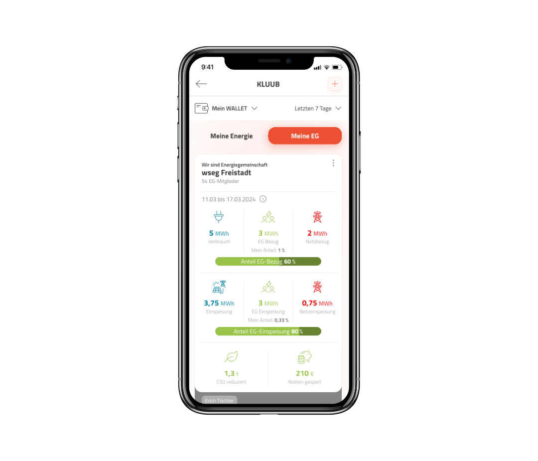 neoom APP KLUUB - Meine EG 800h
